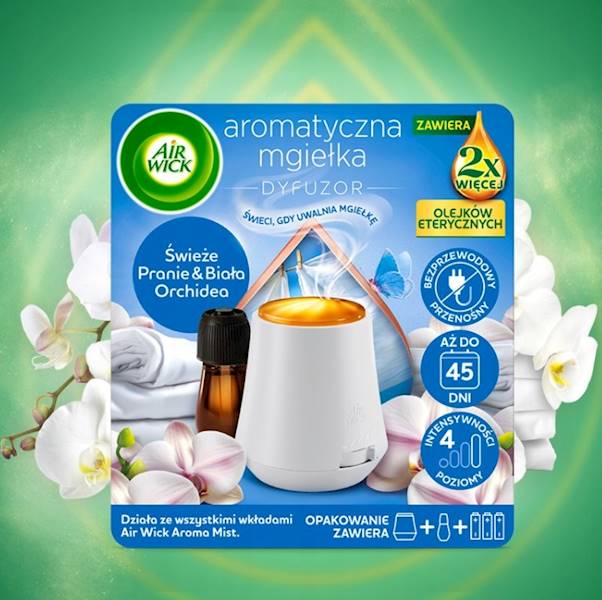 AIR WICK Aromat.Mgiełka URZĄDZENIE Świeże Pranie