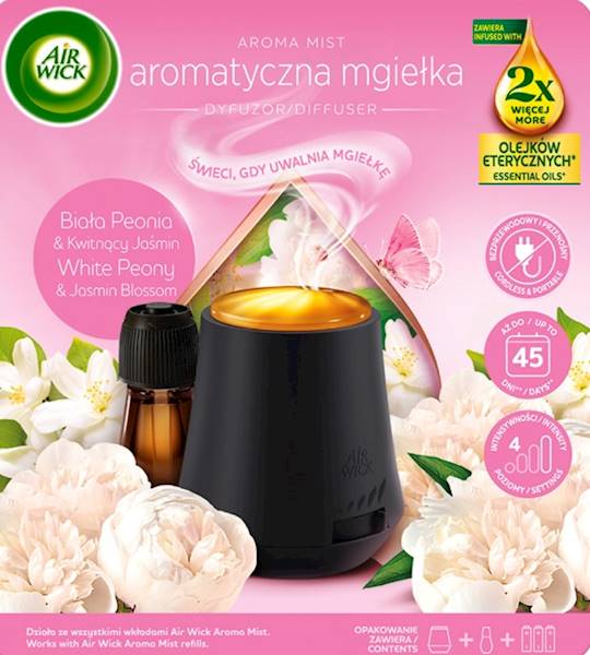 AIR WICK Aromat.Mgiełka URZĄDZENIE Biała Peaonia