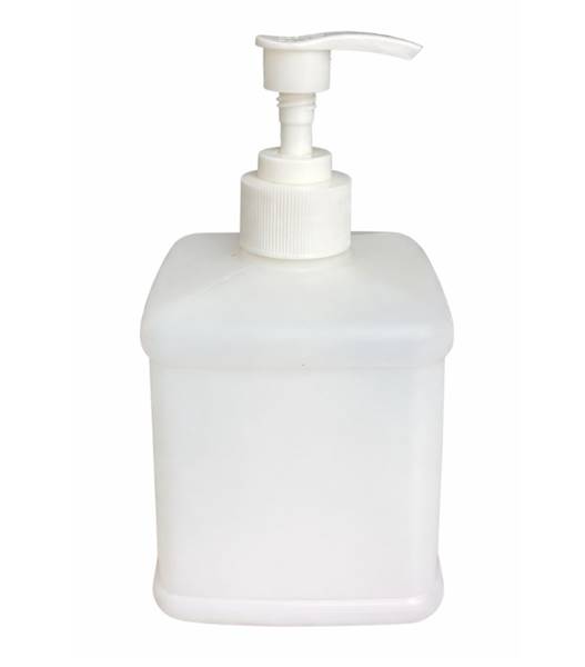 BUTELKA 500ml z pompką dozującą - kwadratowa