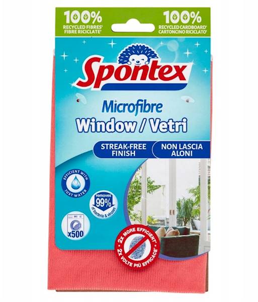 ŚCIERKA DO OKIEN mikrofibra WINDOW VETRI Spontex