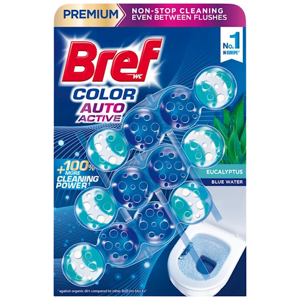 BREF WC KULKI trójpak  3X50g BARWIACE EUCALIPTUS