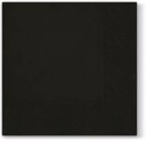 Serwetki 33x33 intens. czarne, 20 szt.