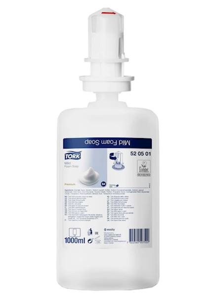 TORK MYDŁO delikatne w piance 1L 1szt 520501 S4/6/
