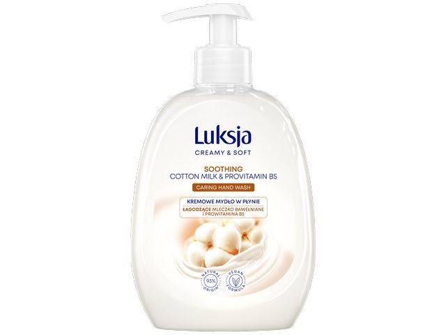LUKSJA mydło w płynie 500ml Cotton Milk & Vitamins