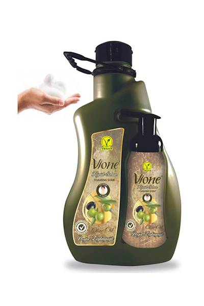 VIONE mydło w piance 2L + dozownik OLIVE OIL