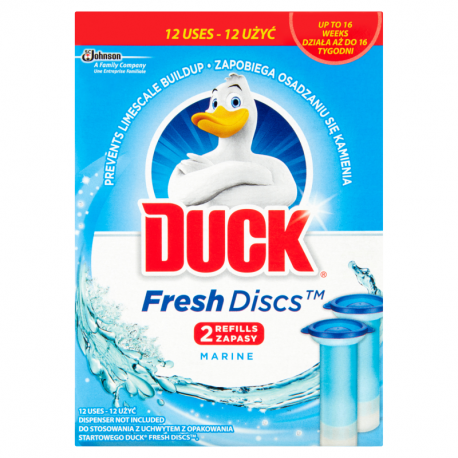 DUCK - kleksy 2 ZAPASY Fresh Discs 12 użyć MARINE