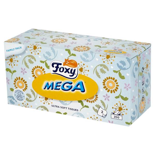 FOXY MEGA chusteczki higieniczne - 200szt - 3w/8/