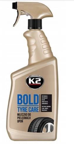 K2 BOLD ATOM 700ml nabłyszcza i chroni opony