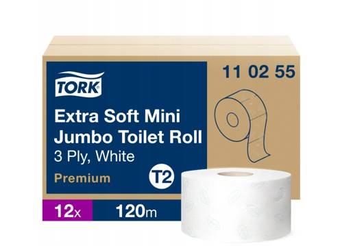 PAPIER toal.JUMBO MINI BIAŁY 12x120 3w rolka110255