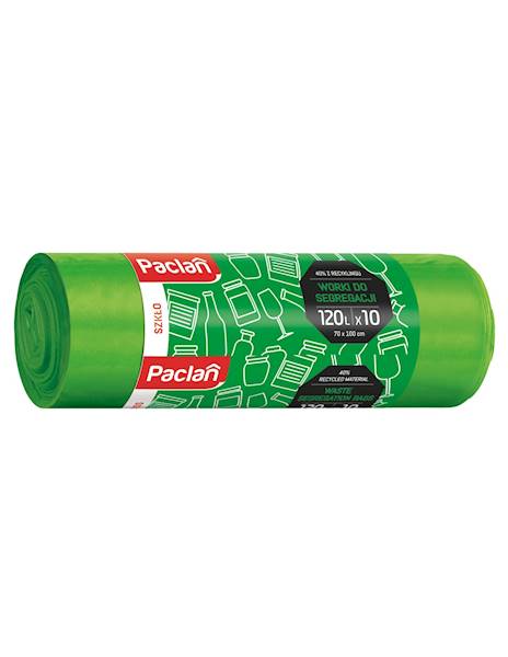 WORKI 120L 10szt Paclan SEGREGACJA ZIELONE szkło
