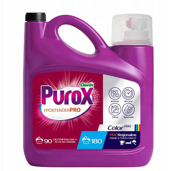 PUROX żel do prania 5,4L z dozownikiem Hydefender