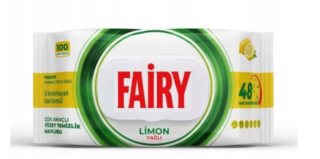 FAIRY chusteczki czyszczące 100szt LEMON