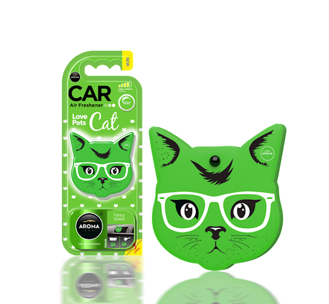 Zapach CAR CAT FANCY GREEN