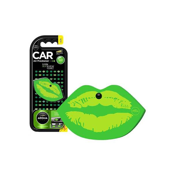 Zapach CAR LIPS FANCY GREEN POLIMER