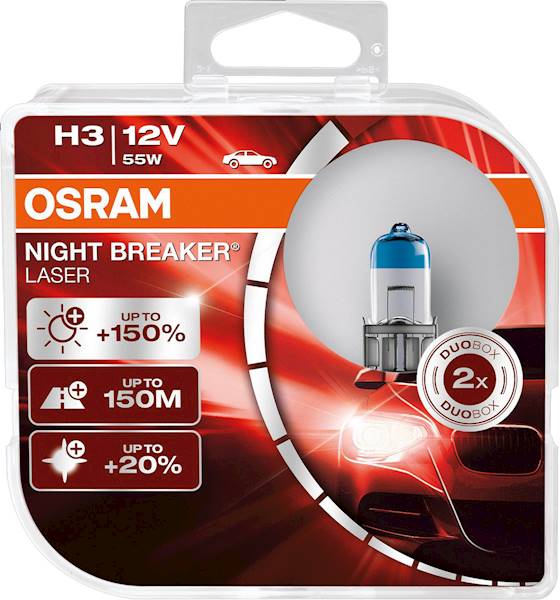 Żarówka H3 12V 55W+150% Osram Night breaker