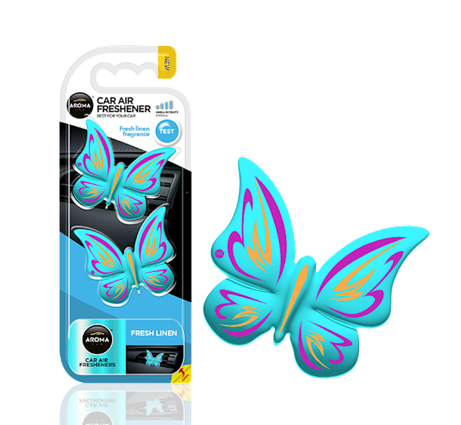 Zapach Aroma Car fancy shapes butterfly fresh