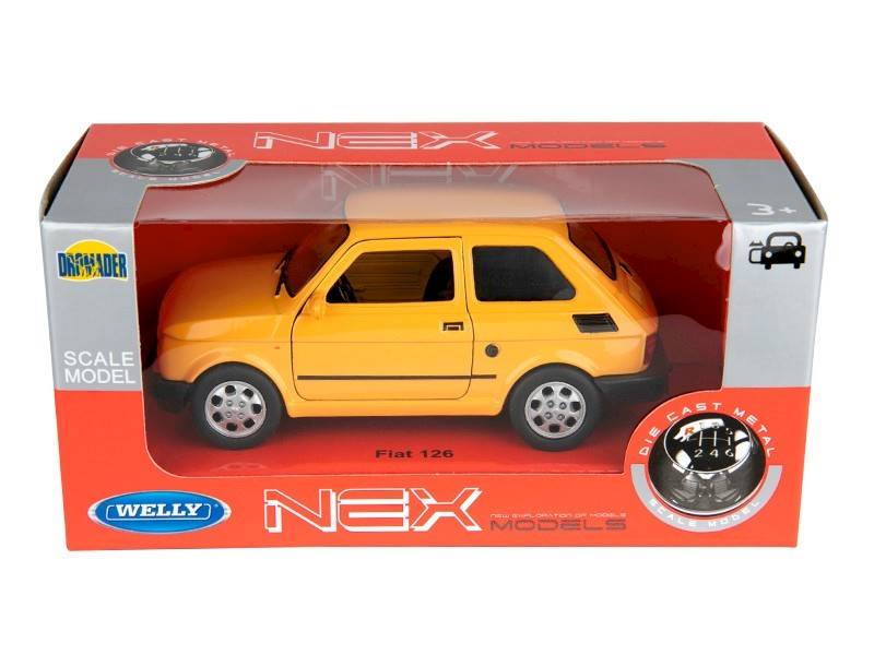 Model FIAT 126p POMARAŃCZOWY