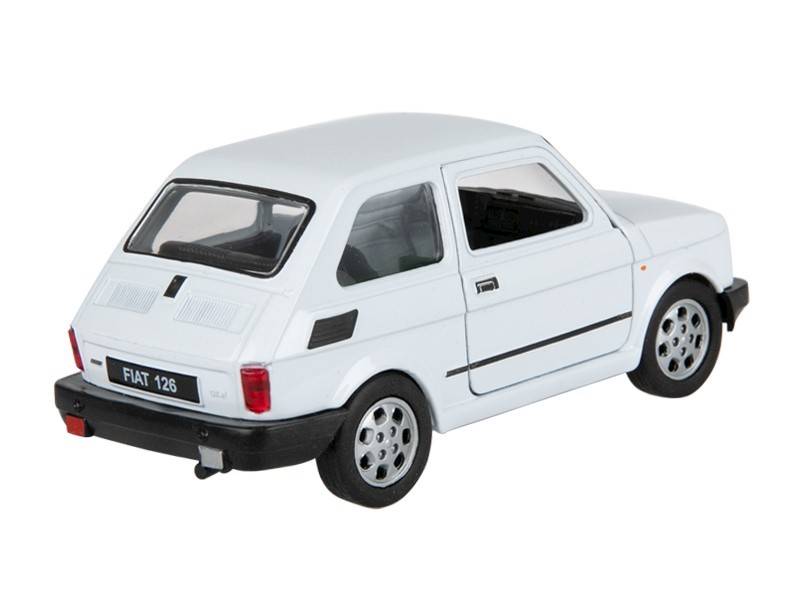 Model FIAT 126p 1:34 BIAŁY