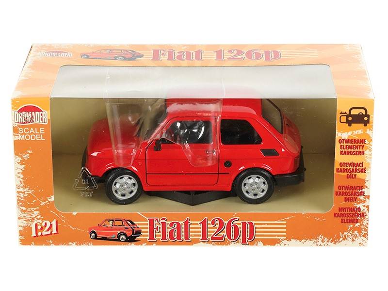 Model Fiat 126p CZERWONY 