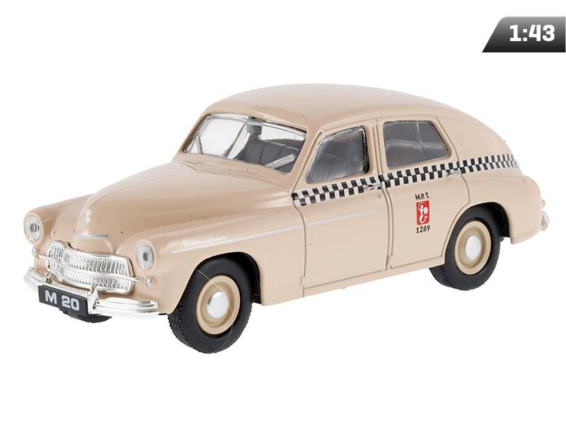 Model WARSZAWA M20 TAXI 1:43 BEŻOWY A11531WK