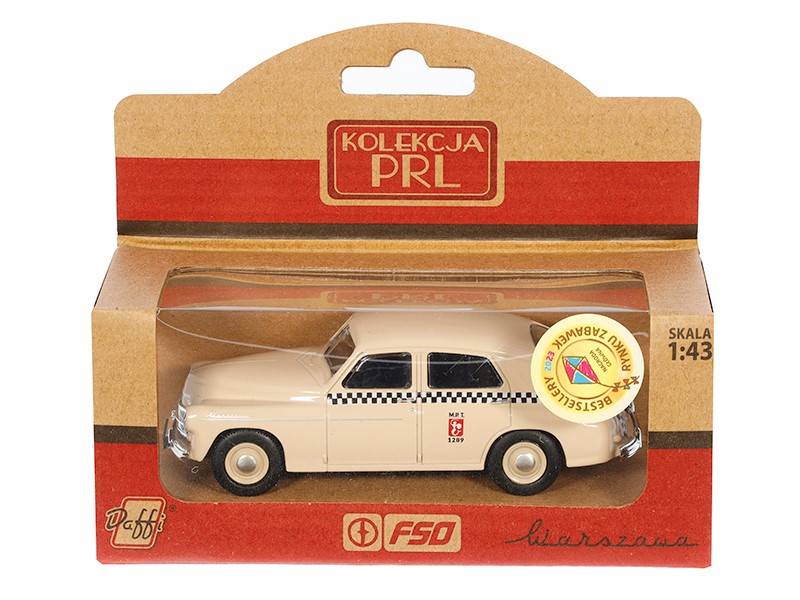 Model WARSZAWA M20 TAXI 1:43 BEŻOWY A11531WK