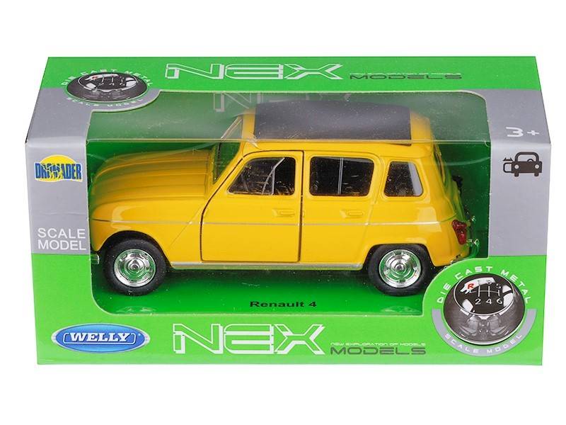 MODEL RENAULT 4 ŻÓŁTY