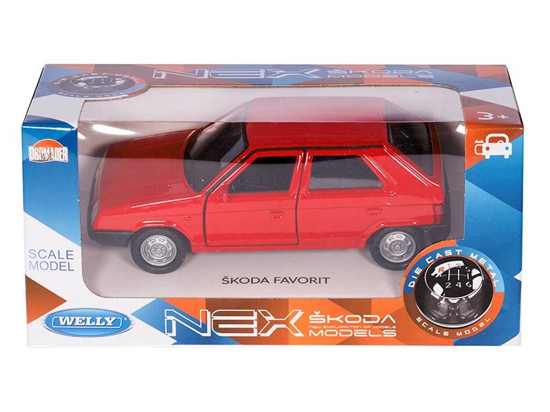 Model SKODA FAVORIT CZERWONA 