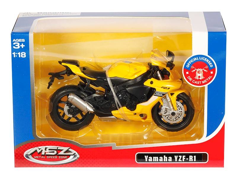 Model MOTOR YAMAHA YZF-R1 ŻÓŁTY 1:18