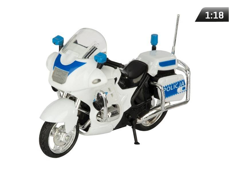 Model MOTOCYKL POLICJA BIAŁY