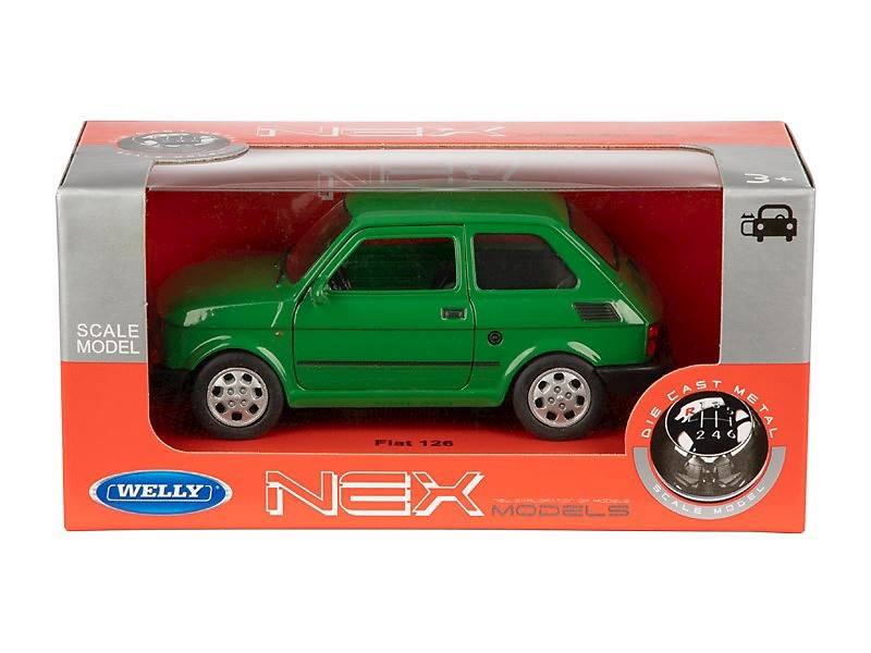 Model FIAT 126p 1:34 ZIELONY