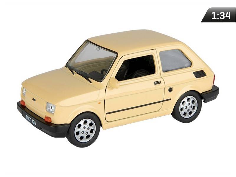 Model FIAT 126p 1:34 KREMOWY