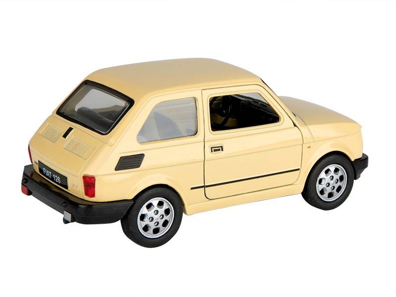 Model FIAT 126p 1:34 KREMOWY