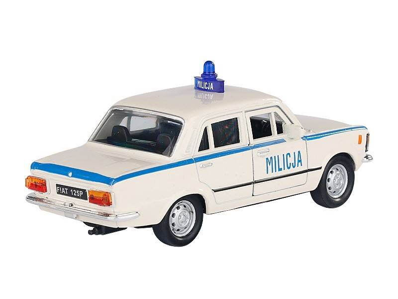 Model FIAT 125P MILICJA BIAŁY