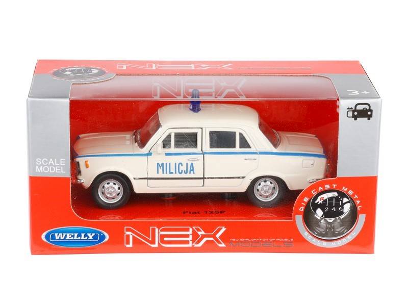 Model FIAT 125P MILICJA BIAŁY