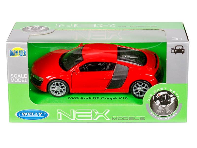 Model AUDI R8 COUPE V10 CZERWONY 1:32