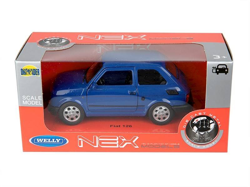 Model FIAT 126p 1:34 GRANATOWY 