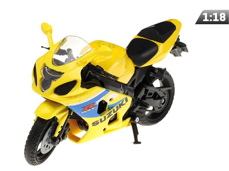 Model Motor SUZUKI GSX-R600 ŻÓŁTY 1:18