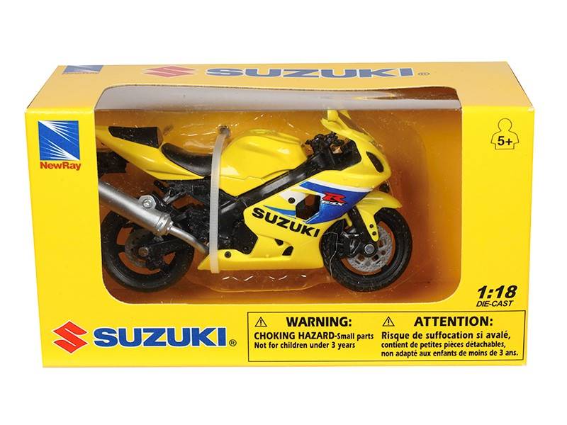 Model Motor SUZUKI GSX-R600 ŻÓŁTY 1:18