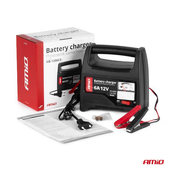Prostownik 12V 6A AMIO 02085