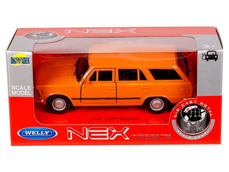 Model FIAT 125P KOMBI POMARAŃCZOWY 1:34