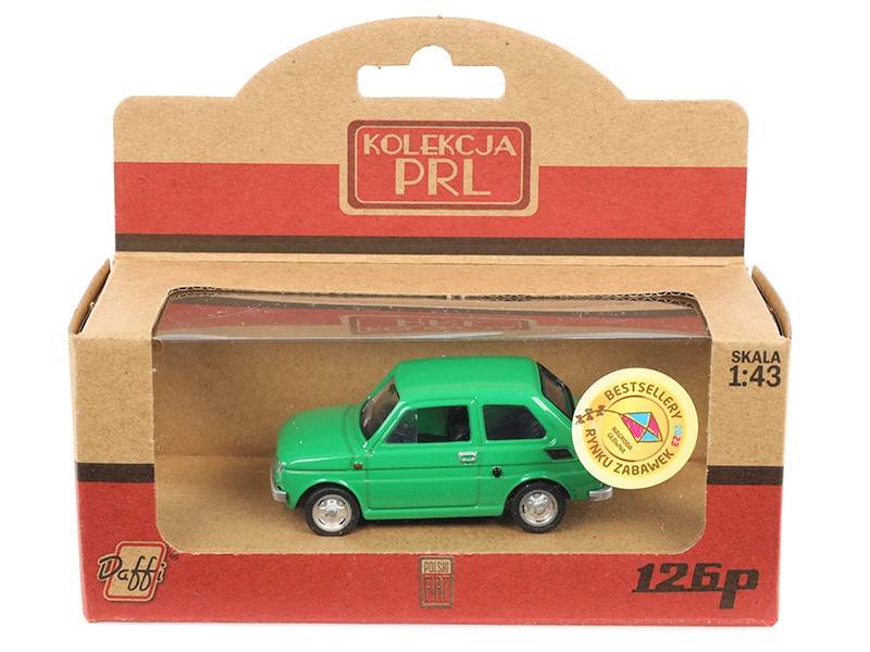 Model FIAT 126P zielony 1:43