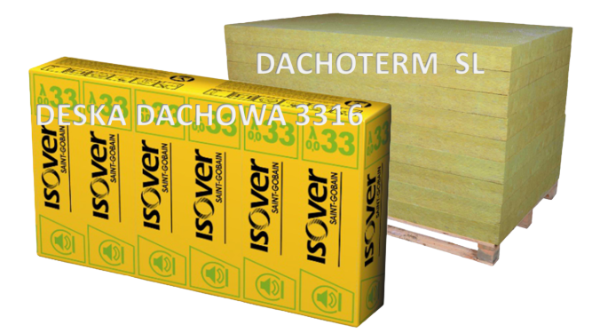 ZŁOTY DACH ISOVER Deska Dachowa 3316 + Dachoterm SL 37