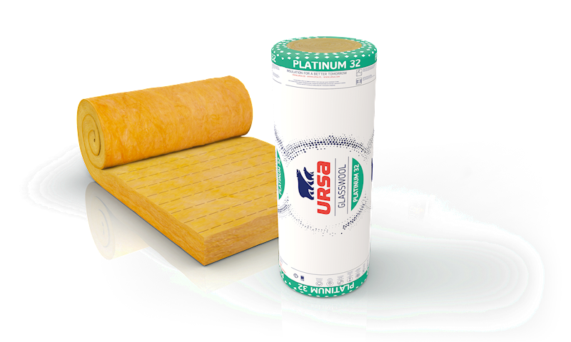 URSA PLATINUM 32 gr. 50mm (10,00m2/rol.) (240,00m2/pal.)