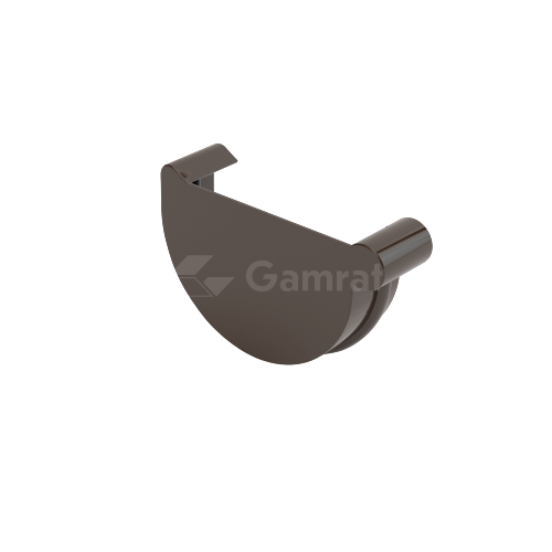 GAMRAT PVC DENKO RYNNOWE lewe (125) BRĄZ (RAL 8019)