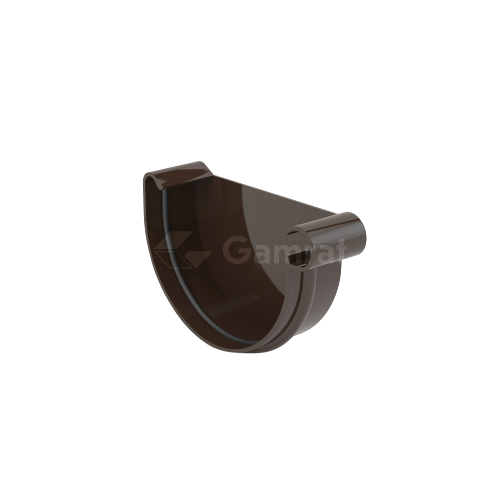 GAMRAT PVC DENKO RYNNOWE prawe (125) BRĄZ (RAL 8019)