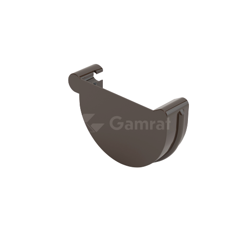 GAMRAT PVC DENKO RYNNOWE prawe (125) BRĄZ (RAL 8019)