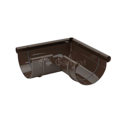 GAMRAT PVC NAROŻNIK RYNNY ZEWN. (125) BRĄZ (RAL 8019)