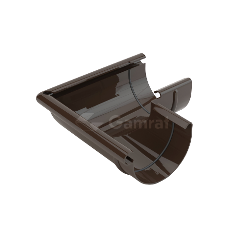 GAMRAT PVC NAROŻNIK RYNNY ZEWN. (150) BRĄZ (RAL 8019)
