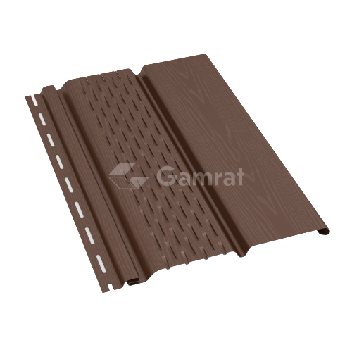 PODSUFITKA GAMRAT DESKA PVC PERFOR. (0,609 m2/szt.) BRĄZ (RAL 8016)