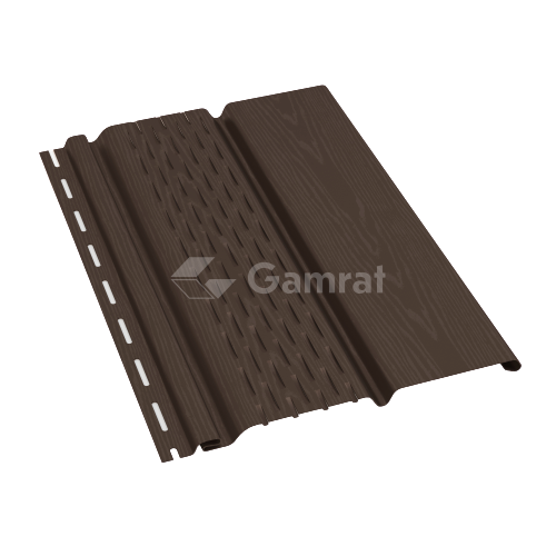 PODSUFITKA GAMRAT DESKA PVC PERFOR. (0,609 m2/szt.) BRĄZ CIEMNY (RAL 8019)